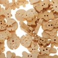 thumbnail image 3 of 100 Uds. Botones De Madera, Botones Mixtos De 2 Agujeros, Botones De Animales Para Manualidades De Costura DIY, 3 of 9