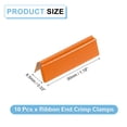 thumbnail image 2 of 10Pack Ribbon End Crimp Clamps, 30mm/1.18inch Belt Ends Tip, Orange, 2 of 7