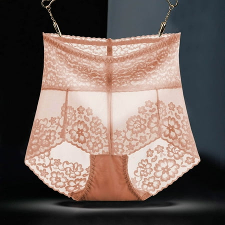 Limited Stock Low Waist Sexy Lace Underwear  Transparent Lace  Women s Underwear  Low Cut  Hollow Design  Fashionable  Comfortable  Daily Wear  Casual Plus Romper|95%Polyester 5%Spandex Pink