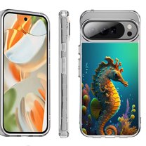 For Google Pixel 10 Pro XL Shockproof Protective Phone Case, by OneToughShield - Seahorse