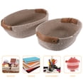 thumbnail image 7 of GETAJGHSD Small Storage Basket Khaki Woven 2Pcs 11X8.7X4.3In, 7 of 7