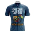 thumbnail image 1 of Maillot de Cyclisme Slow Make Fast Cyclistes Style Good II - L, 1 of 3