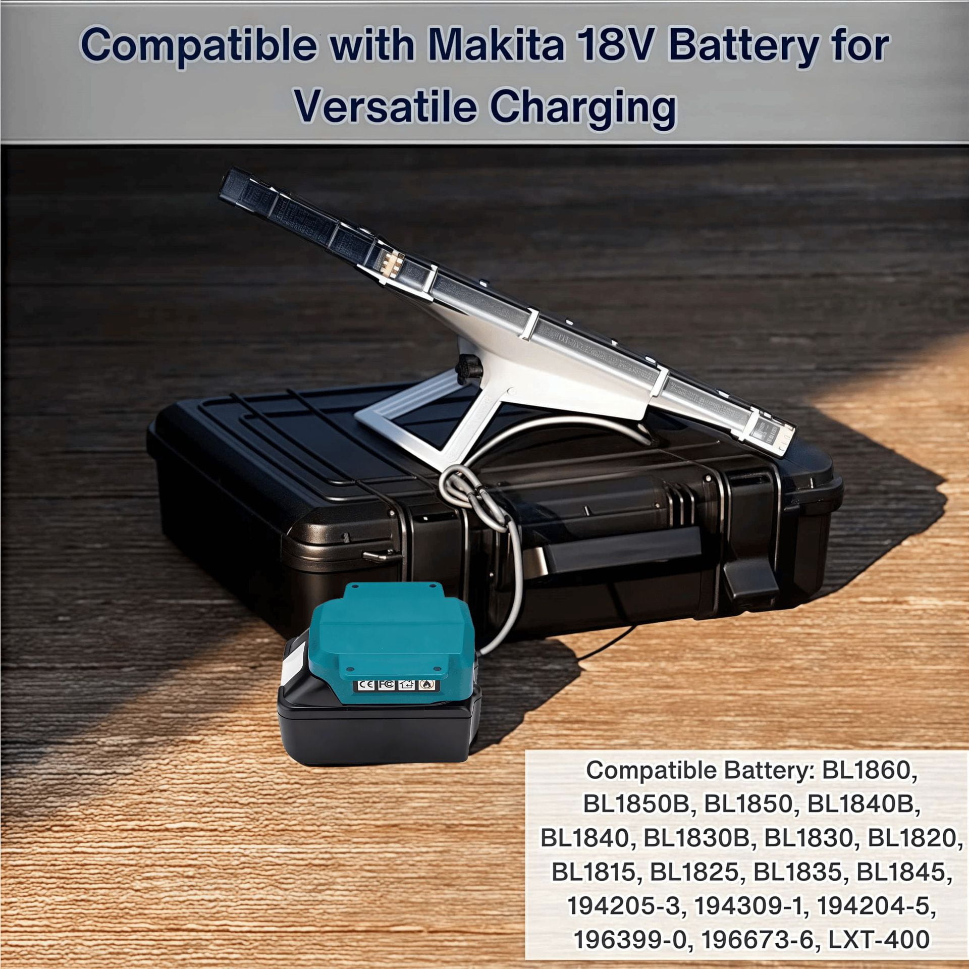Suitable for Makita 18V lithium battery adapter DIY to 2.1DC output power supply cable