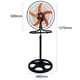 thumbnail image 4 of Ventilador de piso portátil con base de alta velocidad y altura ajustable con 5 aspas de plástico para uso en el hogar, la oficina y al aire libre, 4 of 6