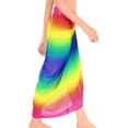 thumbnail image 2 of HAPPY BAY Summer Swim Cover up Sarong Coverups for Women Long Chiffon Beach Wraps Sheer Bottom Beachwear One Size Gradient, Multicoloured, 2 of 5