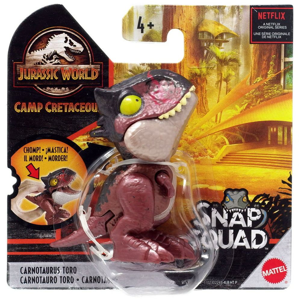 Jurassic World Snap Squad Carnotaurus Toro Mini Figure 