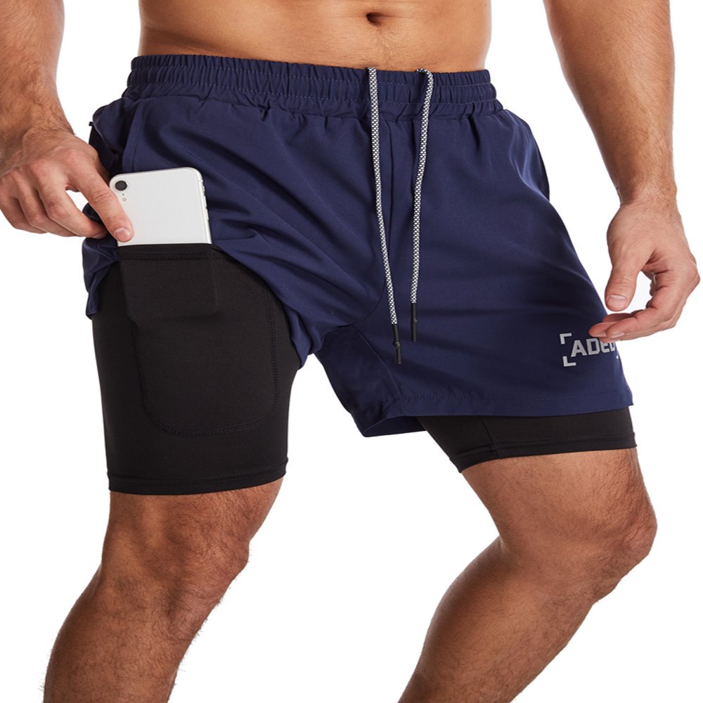 Short Sport Homme 5" - Léger Séchage Rapide - Pour Running, Gym