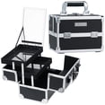 thumbnail image 1 of Organizador de cosméticos MAKEUP Train Case FRENESSA con espejo, 1 of 7