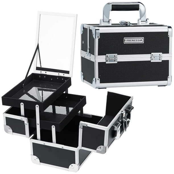 Organizador de cosméticos MAKEUP Train Case FRENESSA con espejo