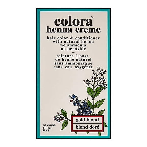 Colora Henna Creme Hair Color And Conditioner Gold Blond, 2 Oz