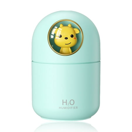 

Meng pet humidifier USB mute cartoon aromatherapy machine hydrating table car loader [box] [pink - cute bear]