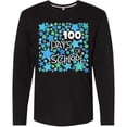 thumbnail image 3 of Inktastic 100 Days of School Stars in Blue Long Sleeve T-Shirt, 3 of 5