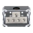 Power Distribution Block 1 Way in 4 Ways Out Car Audio Stereo Amp