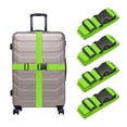 thumbnail image 1 of Uxcell 4 Pcs Correás de Equipaje para Maletas, Correa de Conexión de Equipaje Ajustable con Hebilla para Maleta, Accesorios de Equipaje para Conectar Bolsa de Maleta, Verde Hierba, 1 of 7