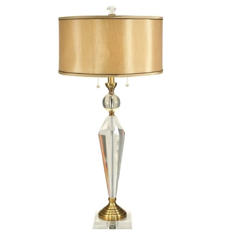 Strada Hand Cut Crystal Table Lamp 