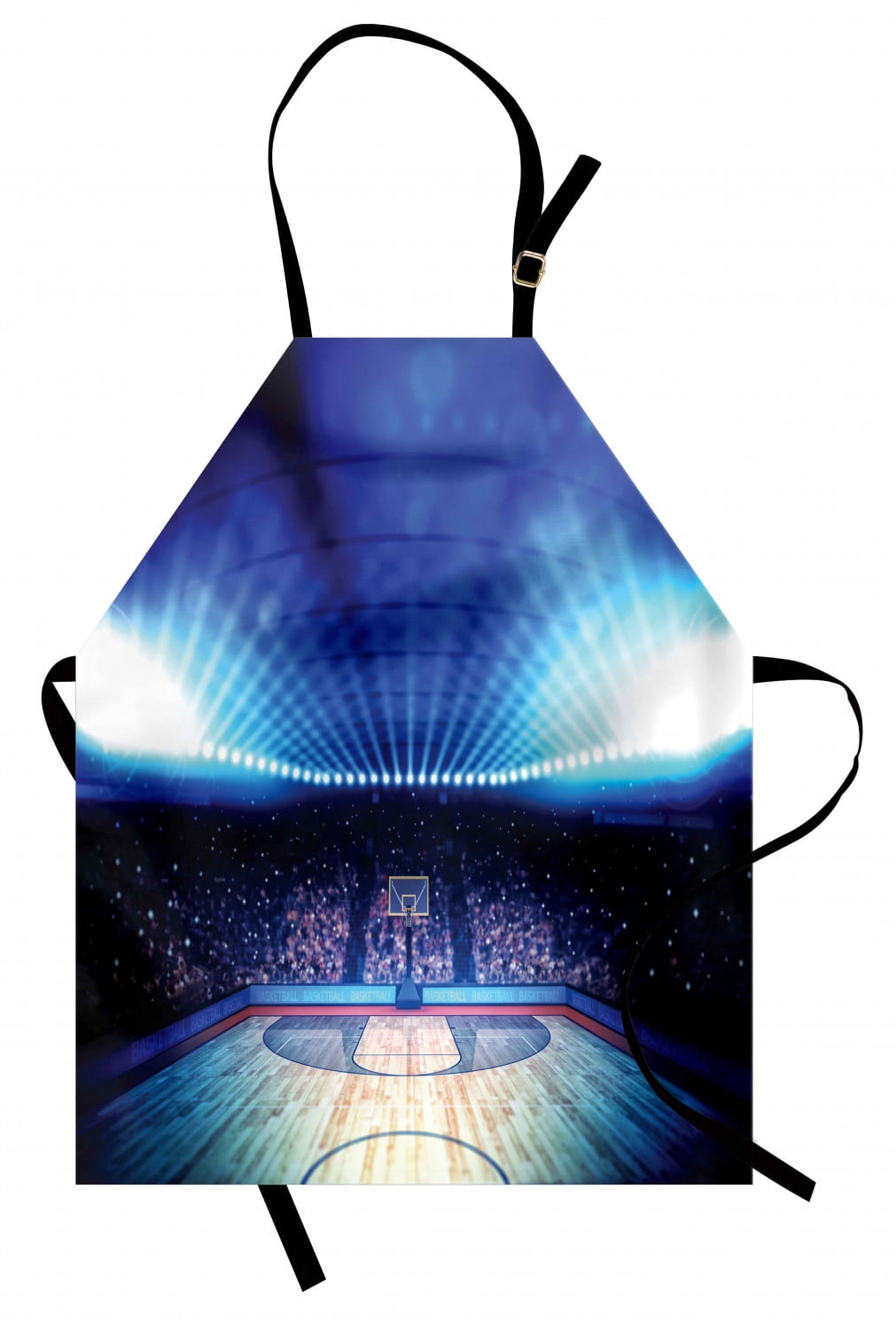 Basketball Apron Basketball Arena Court with Fans And Competition Theme ...