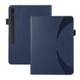 thumbnail image 4 of ELEHOLD Flip Leather Case for Samsung Galaxy Tab S9 Plus/S9 FE Plus Premium Leather with Card Holders Magnetic Closure Non-Slip Wristband Kickstand Function Shockproof Protective Case, blue, 4 of 6