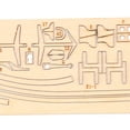 thumbnail image 5 of 1 70 New Port Wooden Sailing Boat Model DIY Kit Ship Assembly Decoration Gift, 5 of 5