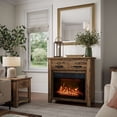 thumbnail image 2 of Jofran Hearthside Modern Rustic 32" Electric LED Fireplace 5000 BTU Console TV Stand, 2 of 6