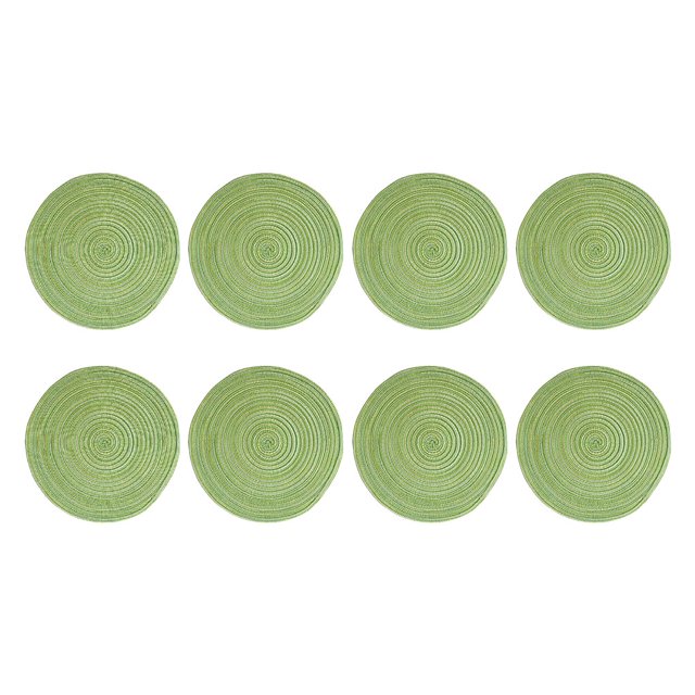 Yuarrent 8 unids/set manteles individuales duraderos y resistentes al calor para decoración de hogar y cocina ampliamente utilizados Mostrada marrón 8 Uds.