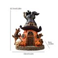 thumbnail image 6 of Dserhfy Halloween Witch House Statue with LED Light Magical House Resin Figurine Sculpture Home Office Desktop Decoration Ornament, 6 of 8