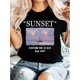 thumbnail image 1 of Camiseta Clásica de Verano para MujerWomen'S Vintage Crew Neck T-Shirt, Polyester 100% Knit Fabric, Geometric Sunset Print, Short Sleeve Casual Summer TopFather's Day, Mother's Day, New Year, Spring, 1 of 6