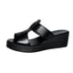 thumbnail image 1 of Mujeres Más Tamaño Vestidos de Verano Doble Correa Cuña Tacón Sandalias Casual Versátil Aumento de la Altura Zapatos Primavera, 1 of 9