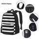 thumbnail image 3 of Balery Black And White Stripes Mochila Escolar 3 en 1 para Niños - Mochila Resistente con Lonchera Térmica y Estuche - Mochila Escolar para Niños y Niñas, 3 of 7