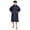 Blue with Beige Lining, variant on ALLEN & MATE 100% Waterproof Adult Changing Robe, Oversized Long Sleeve Swim Parka, Windproof Winter Coat for Surf Outdoors
