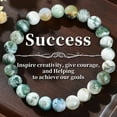 thumbnail image 2 of 1 Piece Of Depression Healing Crystal Stone Bracelet. Dendritic Agate. Relieves Stress, Enhances Confidence And Eliminates Worry, 2 of 10