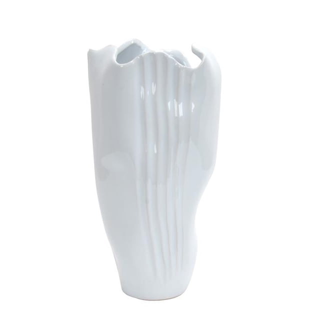 Jeco HD-HAVS031 Merv White Decorative Ceramic Vase