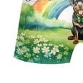 thumbnail image 5 of Happy St. Patrick’s Day Rottweiler with Green Hat Shamrocks Rainbow All Over Print Boxer Briefs Underwear for Men Dad Rottie Dog Lover Gifts Idea - 03007, 5 of 6