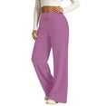 thumbnail image 5 of Kamentoy Sweatpants Women Baggy Oversized Essentials Slacks Wide Leg Pants with Pockets for Exercise Hiking, 5 of 6