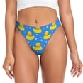 thumbnail image 1 of Fotbe Cute Yellow Rubber Ducks Tanga Sin Costuras para Mujer con Estampado – Panties Invisibles, Transpirables y Cómodos para Uso Diario-4X-Large, 1 of 6