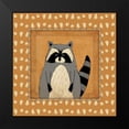 thumbnail image 2 of Marrott, Stephanie 12x12 Black Modern Framed Museum Art Print Titled - Raccoon in Frame, 2 of 5