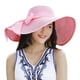 thumbnail image 5 of Qarigey Elegante sombrero para el sol para mujer - Plegable enrollable Innovador para una protección solar efectiva Ecológico Rosa paja rosa 2Conjunto, 5 of 6
