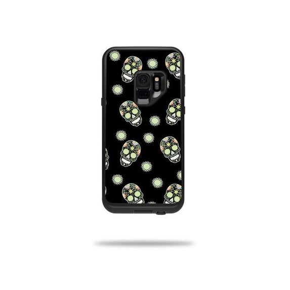 MightySkins LIFSGS9-nighttime skulls Skin Decal Wrap for LifeProof Samsung Galaxy S9 Fre Case - Nighttime Skulls