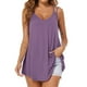 thumbnail image 2 of Top fluido sin mangas con escote en V y tirantes dobles para fiestas de verano para mujer, 2 of 5