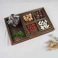 thumbnail image 2 of Juego de bandejas para servir de madera, plato de frutas Vintage, bandeja de té, bandeja rectangular para desayuno, 7 Uds., 2 of 8
