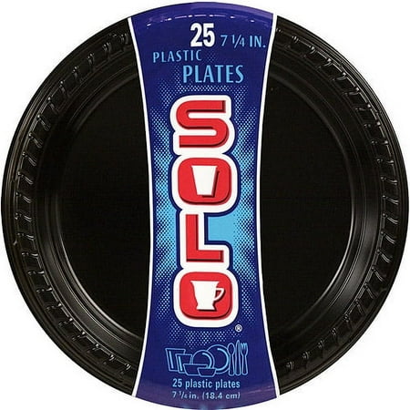 Solo 7 Inch Plate Black
