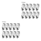 thumbnail image 1 of Yuarrent 10 Uds. Clips de tubería de agua mangueras de tubería de combustible ajustables abrazaderas de tubería de aire de acero inoxidable 10-16 mm 2Conjunto, 1 of 6