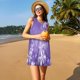 thumbnail image 3 of Balery Snowflakes Vestidos de verano para mujer con estampado: vestido holgado sin mangas, vestido playero informal y cómodo para días calurosos., 3 of 7