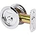 thumbnail image 3 of Round Pocket Door Lock, Privacy (Bed/Bath) Latch, 2-3/8" Backset, RCL, Polished Chrome by Stone Harbor Hardware, 3 of 4