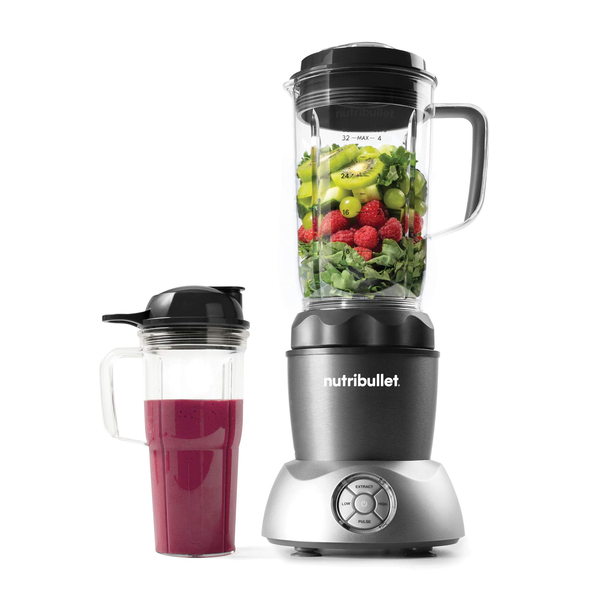 Cuisinart CPB-380 Hurricane Compact Juicing Blender – 32 Oz, 1+ HP, Gunmetal Finish