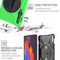 thumbnail image 7 of Dteck Case for Samsung Galaxy S7 11" SM-T870/T875 2020 Released 11-inch,360 Rotatable Kickstand Rubber Heavy Duty Drop Protection Shield Cover Handstrap Palmstrap Hard Shockproof Case,Green, 7 of 7