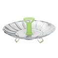 thumbnail image 2 of Folding Steamer RackStainless Steel Folding Mesh Steamer Rack Food Steamer Rack Unbeatable Value, 2 of 5