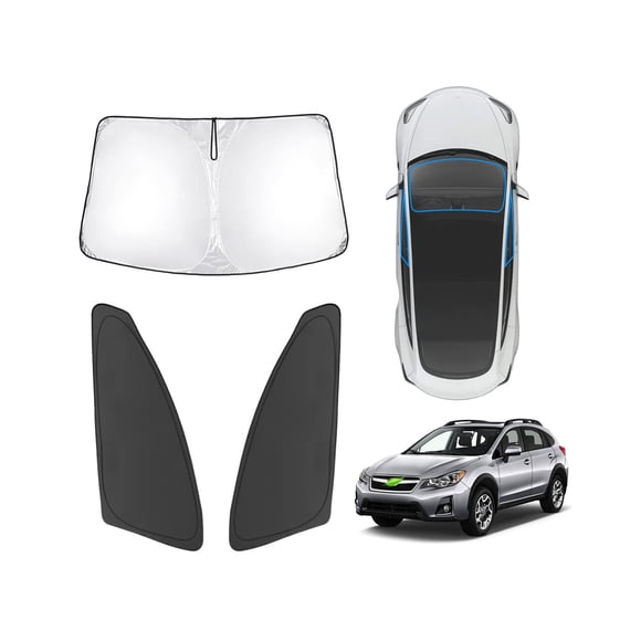 Parasol Karltys para parabrisas, 3 unidades, para Subaru Crosstrek 2013-17