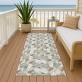 thumbnail image 6 of Addison Rugs Chantille Indoor/Outdoor Transitional Geometric Ivory Machine Washable Runner Rug, 2'3" x 7'6", 6 of 7