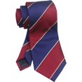 thumbnail image 4 of ORUYROP Cravate Formelle en Soie Jacquard Bleu Gris à Rayures Classiques pour Hommes, 4 of 4