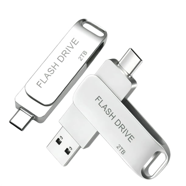 2TB(2000GB)Flash Drive USB Type C 2 in 1 Dual Drive Memory Stick High Speed OTG for Android Smartphone Computer, MacBook, Chromebook Pixel